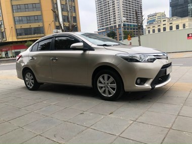 Mua Bán Xe Ô Tô Cũ Toyota Vios 2016 Màu Vàng Cát, Giá Rẻ