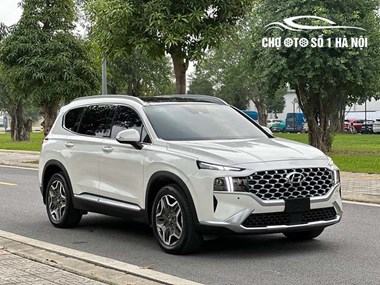 Mua Bán Xe Ô Tô Cũ Hyundai Santafe Màu Trắng, Chạy 2 Vạn